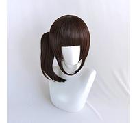 Demon Slayer: Kimetsu No Yaiba Tsuyuri Kanawo Cosplay Wigs 40Cm Synthetic Wig Black Brown Mixed Claw Clip Ponytail Anime Wig Demon Slayer Kimets Tsuyuri Kanawo