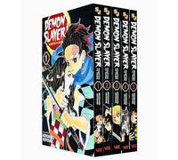 Demon Slayer: Kimetsu No Yaiba Vol-1-5 Libros Set de colección