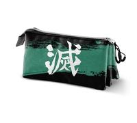 Demon Slayer Sutoriku-Estuche Portatodo Triple, Multicolor, 23 x 11 cm