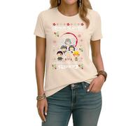 Demon Slayer | Ugly Christmas Christmas - Camiseta para mujer, natural, S