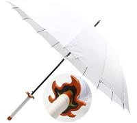 Demon Slayer Umbrella, Anime Cosplay Paraguas automático, 210T 8 Bones Sun & Rain Paraguas a prueba de viento impermeable para hombres y mujeres, varias opciones de personajes, Rengoku Kyoujurou