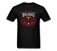 Demon Team of Might Tops tee Shirts Men Balrogs T-Shirt Fire Monster Clothing Cartoon T Shirt Mens Cotton Tshirt Black(Small)