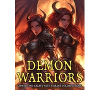 Demon Warriors Coloring Book: Epic Dark Fantasy Creatures Coloring Pages with Battle-Ready Beasts for Adults and Teens Who Love Myth, Power, and Chaos
