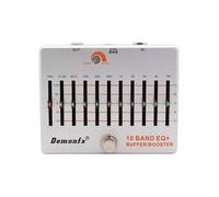Demonfx Ecualizador de 10 Bandas + Pedal de Búfer de Refuerzo para Bajo con Efecto de Ecualizador y Búfer de Refuerzo