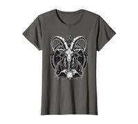 Demonio Baphomet - Brujería Oculta Camiseta, Mujer, Asfalto, L