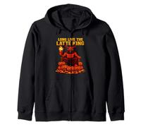 Demonio de Especias de Calabaza Latte King Sudadera con Capucha