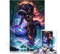 Demonio de fantasía Oscura Rompecabezas para Adolescentes de 1000 Piezas Juegos educativos con Piezas de Formas aleatorias Que se entrelazan Completamente 38x26cm