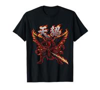 Demonio de la mitología Japonesa del Guerrero Tengu ardiente Camiseta