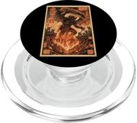 Demonio Fuego Llamas Japones Ukiyo-e Guerreros PopSockets PopGrip para MagSafe