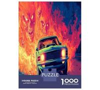 Demonio Fuego Puzzle Desafío Juguetes 1000 Piezas Viaje al Purgatorio Juego De Rompecabezas Juego EduGatoivo para Adultos Y Niños A Partir De 12 Años 70x50cm/1000pcs
