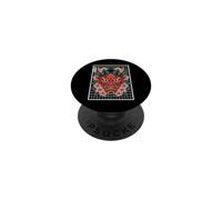 Demonio Japonés Tatuaje Cara Yokai Diablo Hannya Japón Oni Máscara PopSockets PopGrip Adhesivo