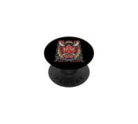 Demonio Japonés Tatuaje Cara Yokai Diablo Hannya Japón Oni Máscara PopSockets PopGrip Adhesivo