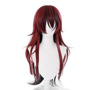 Demonio Killer: Kimetsu no Yaiba Tanjiro Kamado Mujeres Largo Castaño Rojo Cabello Resistente al Calor Cosplay Peluca de Disfraz
