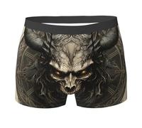 Demonio Pentagrama Muerte Terror Oscuridad Hombre Bóxers Ropa Interior Antibacteriana Calzoncillos Bóxer Transpirable Boxer Briefs M