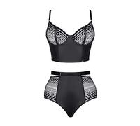Demoniq Conjunto de Lencería Negro XL