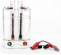 Demostrador de electrólisis agua 12 V CC, dispositivo análisis elementos descomposición, instrumento experimental electrolítica laboratorio química