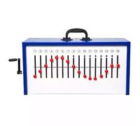 Demostrador de ondas para enseñanza de física, diseño de mano con 16 agujeros excéntricos para eje de rueda, herramienta educativa para ondas longitudinales y transversales