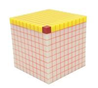 Demostrador De Unidad Volumen Cubo 10 Cm, Aparato Matemático | Demostración de conversión de unidades de volumen y medidas cúbicas