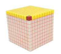 Demostrador De Unidades Volumen Cubo Modelo Geometría Sólida Herramienta Enseñanza Cálculo Matemático For Escuela Primaria Aula Y Laboratorio Ayuda Visualización Cúbicas 10x10 Cm