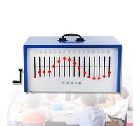 Demostrador longitudinal de onda transversal - Aparato de enseñanza de física con manivela manual con 16 agujeros excéntricos en el eje de la rueda para demostraciones educativas