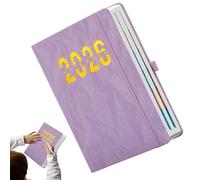 Demsyeq Agenda semanal 2026, cuaderno de escritura suave con pestaña, planificador diario semanal 2026, para el hogar, escuela, aula, universidad, oficina, citas, planificación académica, Navidad