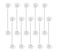 Demsyeq Bridas magnéticas de silicona, 10 unidades de soporte de cable de silicona en forma de palma, clips de marcapáginas, imanes de, correas de cables, organizador de alambre reutilizable