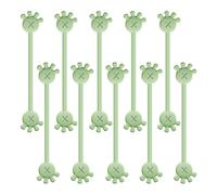 Demsyeq Bridas magnéticas para cables, organizador de cables de silicona en forma de palma, organizador de cables reutilizable para el lugar de trabajo, escuela, hogar, marcadores de libros, clips de