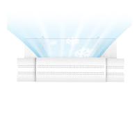 Demsyeq Deflector de aire acondicionado para ventana, deflector de ventilación de aire acondicionado, para montar en la pared, cubierta retráctil de de CA para dormitorio, muebles, hogar, lugar