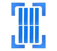 Demsyeq Kit de marcadores de línea de cancha - Marcadores de lanzamiento de límites de cancha de pickleball al aire libre - Antideslizante resistente al viento, accesorios para deportes de tenis para