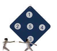 Demsyeq Objetivos para esgrima, Objetivo de práctica de esgrima montado en la Pared, Herramienta de Mejora de Habilidades, Herramienta Auxiliar para el hogar con Ojos de Buey para esgrimistas de