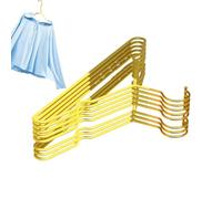 Demsyeq Perchas antideslizantes, 10 perchas de tela gruesas, organizador de jeans resistente, organizadores de armario y estante de almacenamiento para bufandas, jeans, faldas, pantalones, ropa