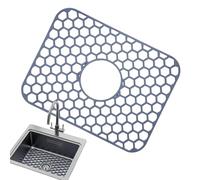 Demsyeq Protectores de silicona para fregadero de cocina, protector de fregadero de silicona, alfombrilla de rejilla inferior, almohadilla de protección para platos de vajilla grande para ollas