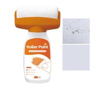 Demsyeq Rodillo de pintura de retoque, pintura de rodillo 2 en 1 para reparaciones, 500 g, secado rápido para cocina, baño, pared, puerta, muebles, carpintería, construcción, exteriores e interiores