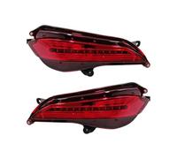 DEMULAX 2 luces traseras reflectoras automáticas, for Toyota, Yaris 2017-2019, lámpara antiniebla trasera, de señal giro freno parachoques, esquina Unidad de luz de freno trasera del vehículo