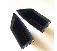 DEMULAX 2Pcs Car ABS Armrest Container Door Storage Box Handle Boxes Case, for Ford, for Focus, MK4 2019 Accessorie Bandeja de almacenamiento para el interior del coc(Black 2pcs)