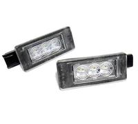 DEMULAX 2x LED Luz de placa de matrícula Canbus blanco, for C3 III C4 II C4 Picasso II C5 III DS4 208 2008 308 II 3008 II 5008 II Luz de matrícula