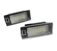 DEMULAX 2x Luz de matrícula LED blanca Canbus for Ateca, Formentor Ibiza IV ST Fabia Kamiq, Octavia, Rapid, Superb Yeti Luz de matrícula