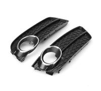 DEMULAX 2X Parachoques Delantero del Coche luz antiniebla Inferior Rejilla lámpara Parrilla Cubierta cromada Plateada, for Audi, for A5 2008-2011 8T0807681 8T0807682 Cubierta para Faros antiniebla