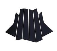 DEMULAX 6 Piezas, for Nissan, for Qashqai, J10 2008 2009 2010 2011 2012 2013, Kit de Cubierta de moldura for Postes de Pilar de Ventana de Puerta Adhesivos para molduras de Puertas