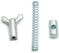 DEMULAX Ajustador de zapatas freno Ajuste tuerca mariposa del cable trasero, para resorte articulación brazo Atv, para Rancher 350-420 Trx300 Kit de ajuste de freno de tambor(BLACK 3 pcs)