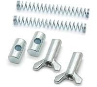 DEMULAX Ajustador de zapatas freno Ajuste tuerca mariposa del cable trasero, para resorte articulación brazo Atv, para Rancher 350-420 Trx300 Kit de ajuste de freno de tambor(BLACK 6 pcs)