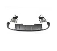 DEMULAX Alerón de Labios for difusor de Parachoques Trasero de Coche, for, A5 for Hatchback 2 Puertas 2017-2019 Alerón de Labios Trasero de Coche PP Alerón de Techo Trasero(Grey (with Tips))