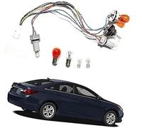 DEMULAX Arnés de cableado de luces traseras, portalámparas, bombillas (2011, 2012, 2013, 2014) for Hyundai, for Sonata 92450-3Q000, exterior, trasero Soporte de luz trasera