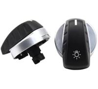 DEMULAX Botón de rotación del interruptor luz delantera coche, tapa for Serie 5 E60 X5 X6 E70 E71 E72 Z4 E89 2007-2015 Interruptor de luz montado en el tablero