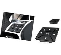 DEMULAX Botón multifuncional del interruptor del volante del coche W204, for Mercedes-Benz CEA GLK clase X204 W212 W156 W246 W207 W117 W218 Cubierta del interruptor de control de dirección del automóv