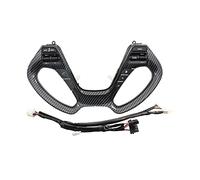 DEMULAX Botones del Volante Control de Crucero Reproductor navegación Accesorios for el automóvil, for Kia, K3 K3S Interruptor del Volante(Carbon Fiber)