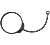 DEMULAX Cable de cuerda for tapa de tanque de combustible de gasolina y aceite, for Golf, Jetta, Passat, POLO, A3, A4, A6, Octavia y Seat. Sujeción del tapón de combustible(BLACK Cable with Clip)