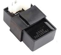 DEMULAX Caja de bobina de encendido de motocicleta, 6 pines Ac Dc Cdi, para CG125cc 150Cc 200Cc 250Cc Atv Quads ciclomotor Scooter Buggy Go Kart Bobina de alta tensión(BLACK AC)