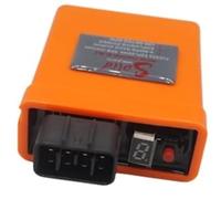 DEMULAX Caja de bobina de encendido de motocicleta, rendimiento de CA ajustable Cdi de 8 pines, para Y125Z Y125ZR 5Bu-01 YBR125E 00-02 5Hh-00 Bobina de alta tensión