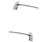 DEMULAX Coche izquierdo, para parachoques delantero derecho, luz antiniebla, rejilla, cubierta de parrilla, embellecedor de tira, para X5 F15 2014-2018 Rejilla antiniebla coche (Chrome a Pair)